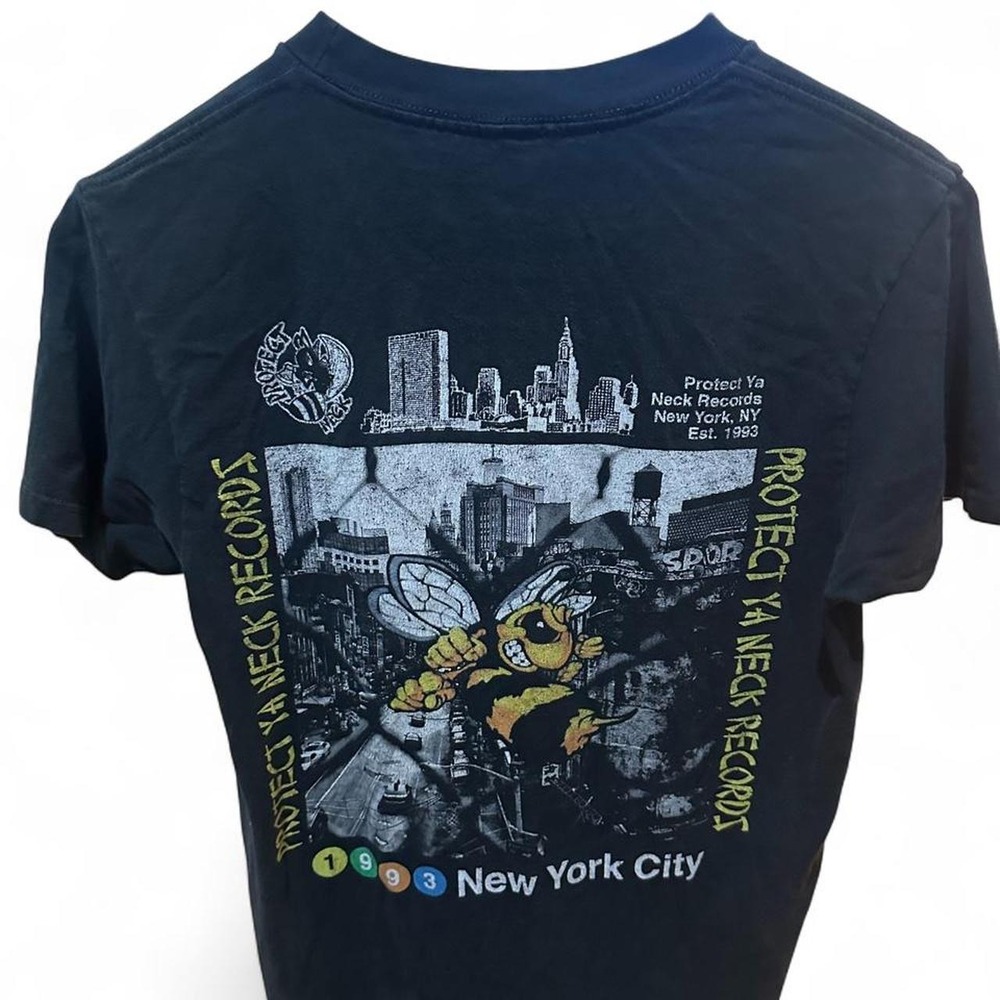 Protect Ya Neck Records NYC Graphic Tee Small Black Hip Hop Streetwear Wu Tang